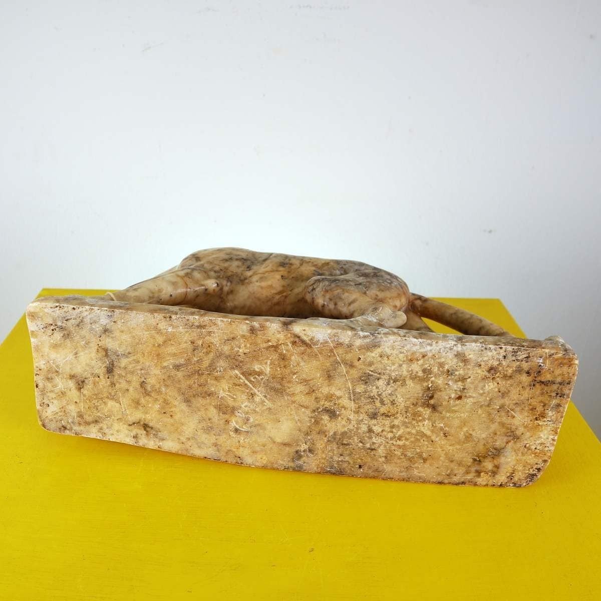 photo for sale Marble Sculpture Statue Of A Feline With Cubs