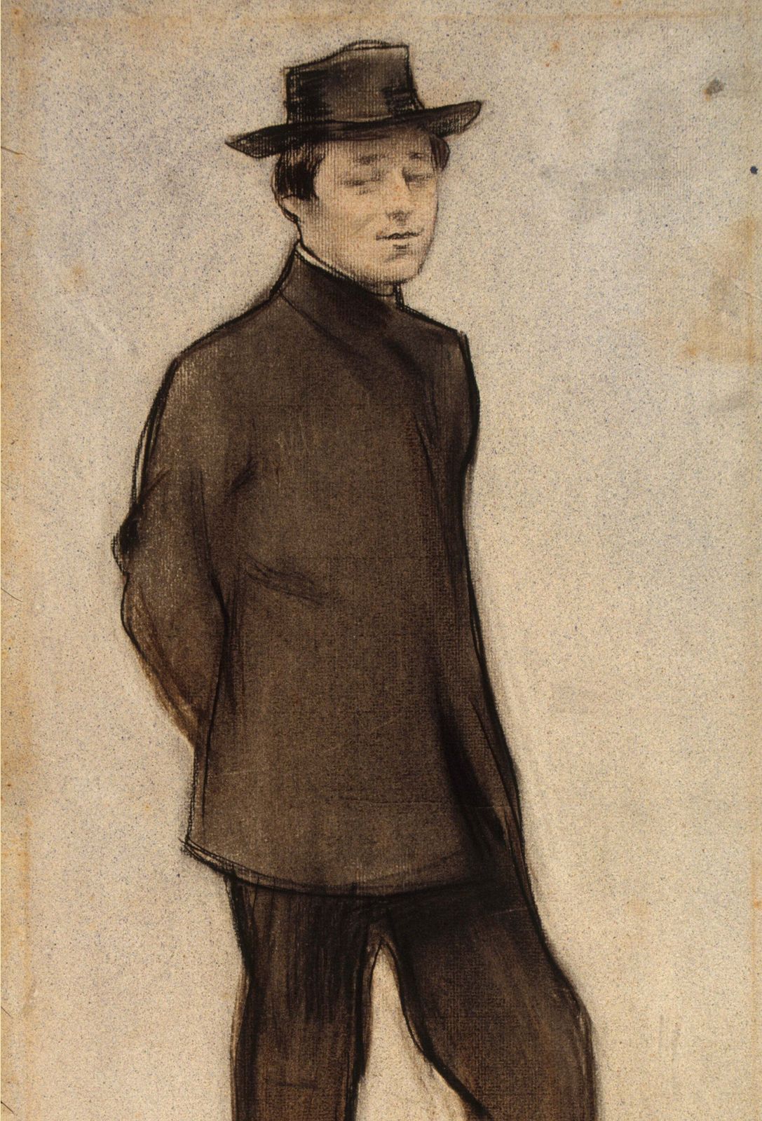 Ramon Casas A Drawing   Portrait Of Detail C1897 99