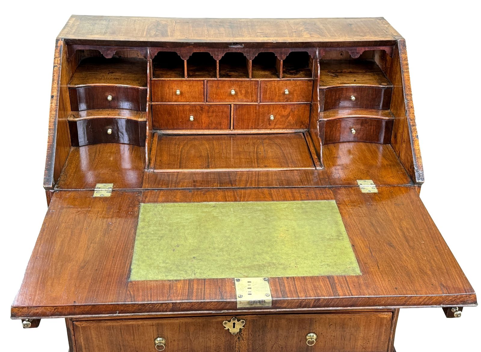 Queen Anne Early 18th Century Walnut Bureau (England, Circa 1705) photo for sale