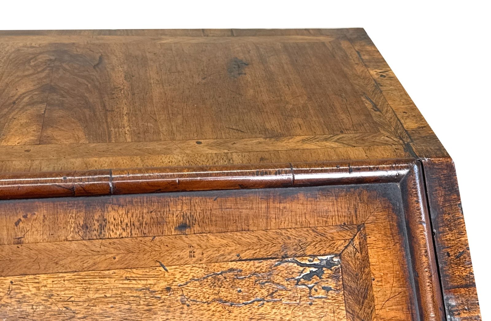 Queen Anne Early 18th Century Walnut Bureau (England, Circa 1705) photo Furniture