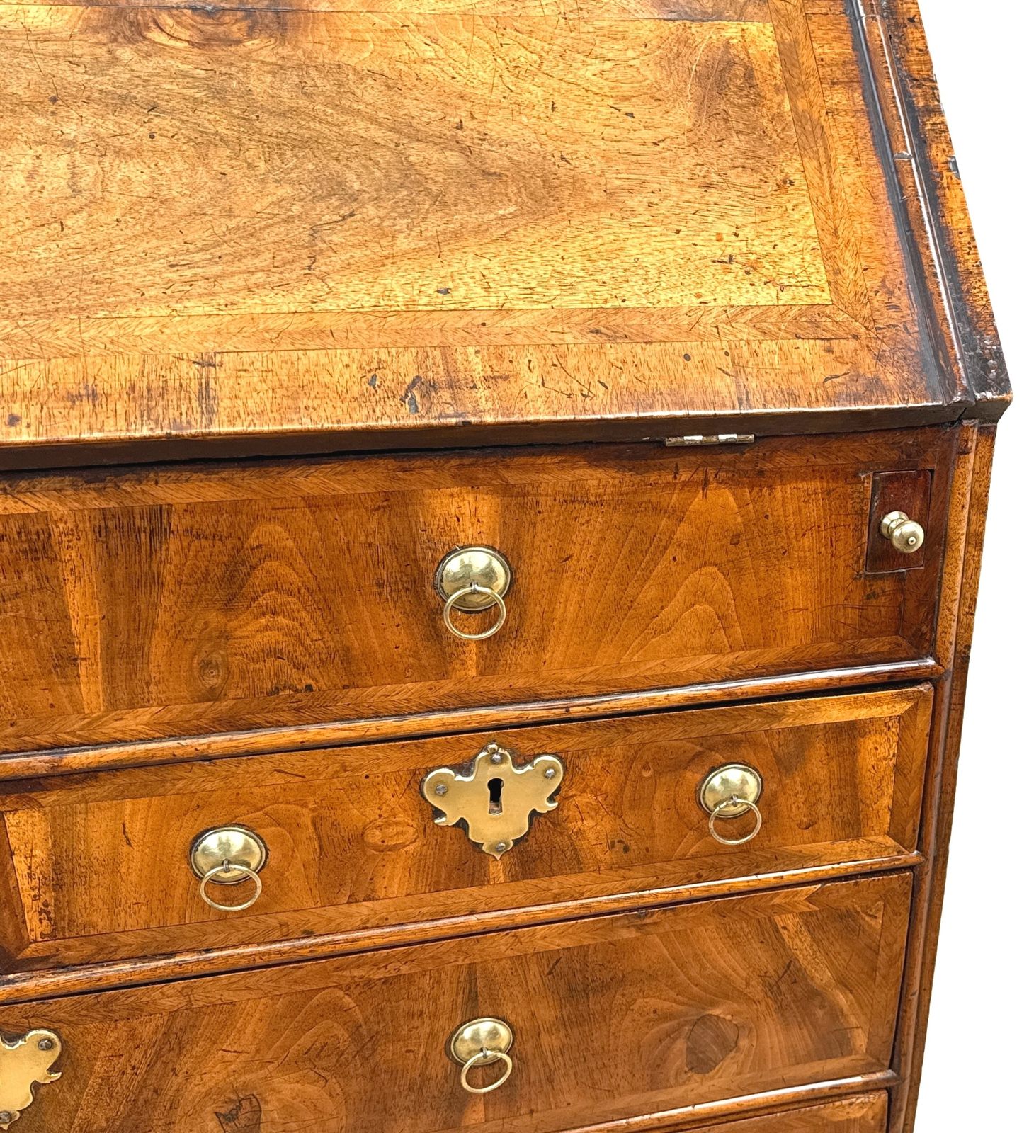 photo for sale Queen Anne Early 18th Century Walnut Bureau (England, Circa 1705)