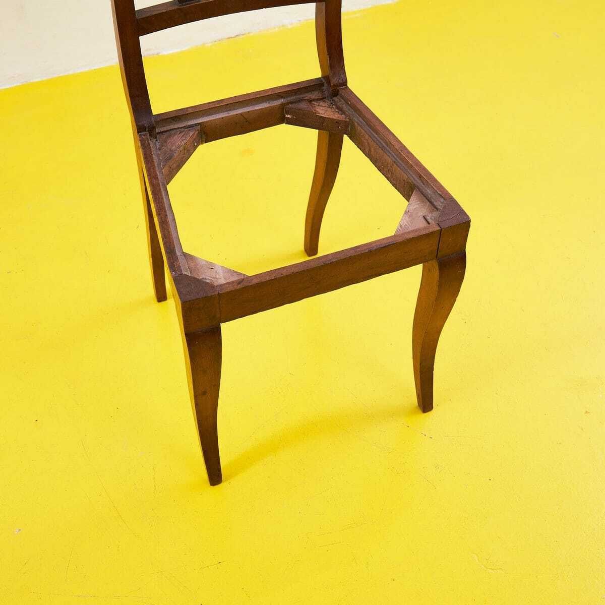 Elegant Antique Wooden Chair, 1800s photo furniture