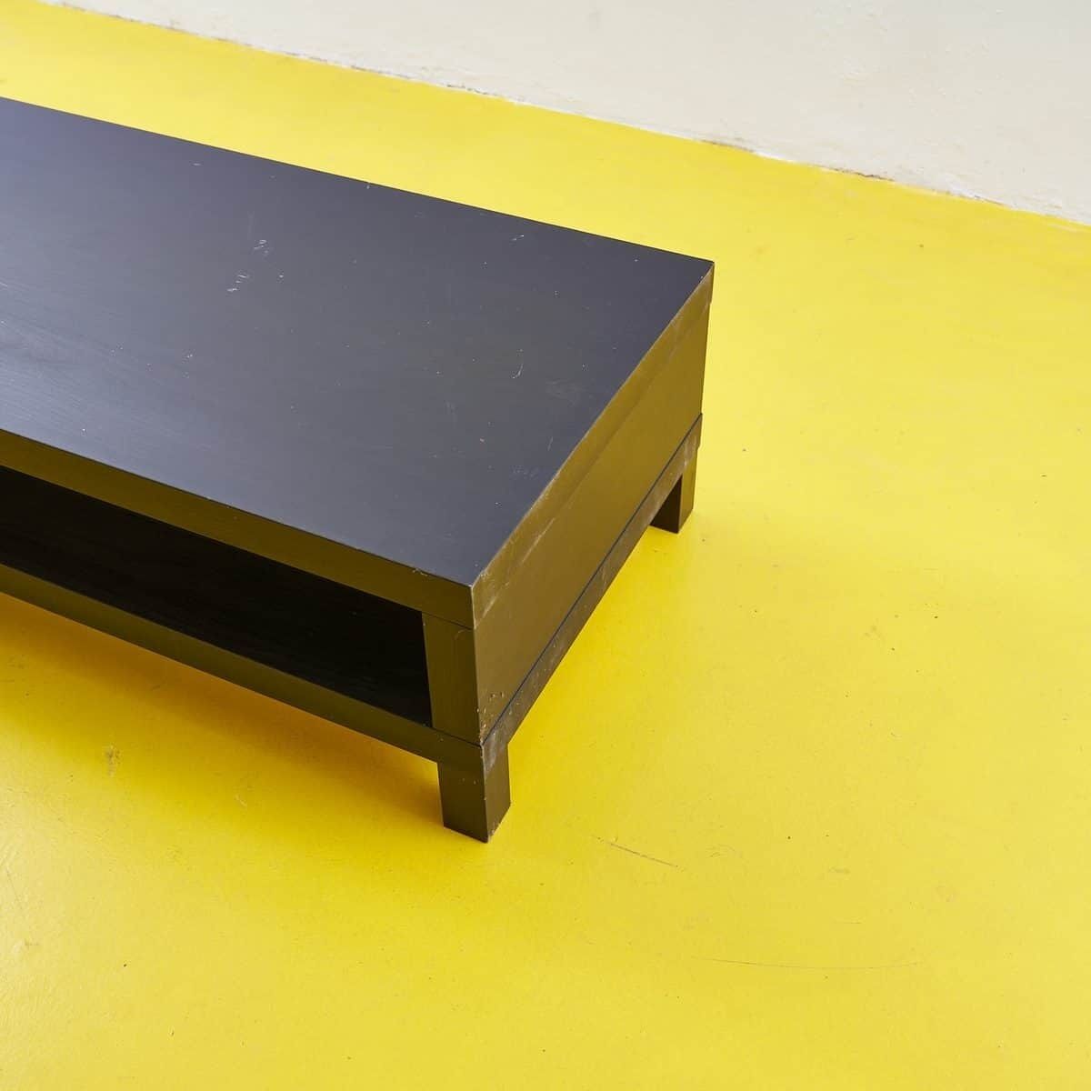 Simple Coffee Table In Contemporary Dark Wood photo for sale