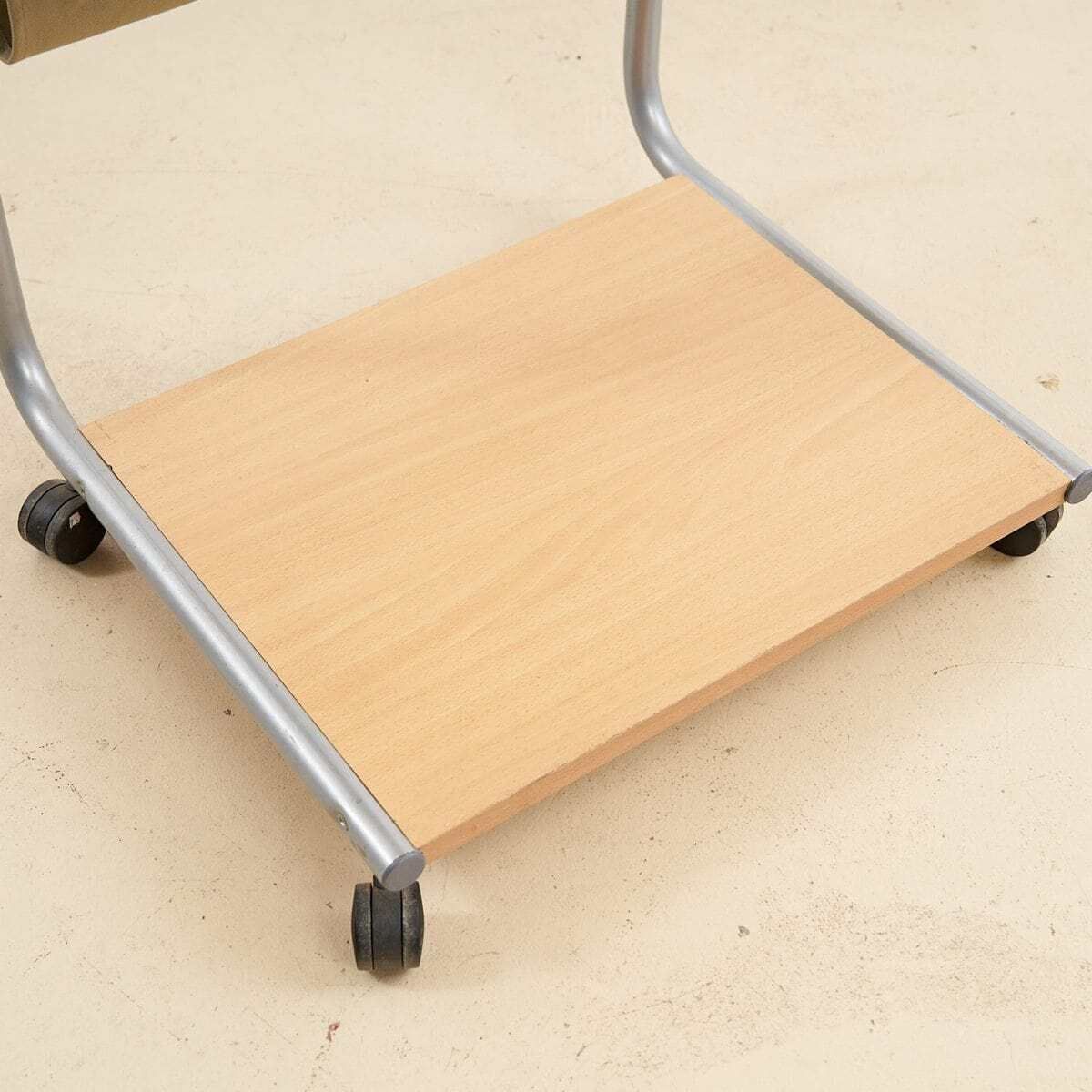 Multifunctional Trolley With Wooden Shelves photo Furniture
