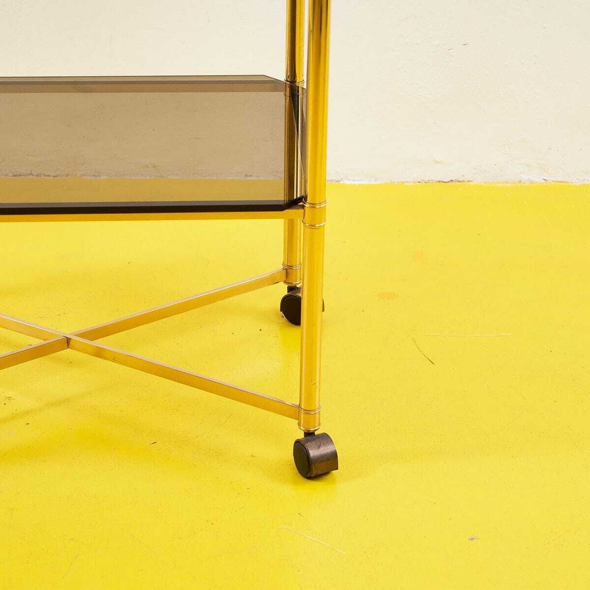 Metal And Glass Trolley From The 70s photo for sale