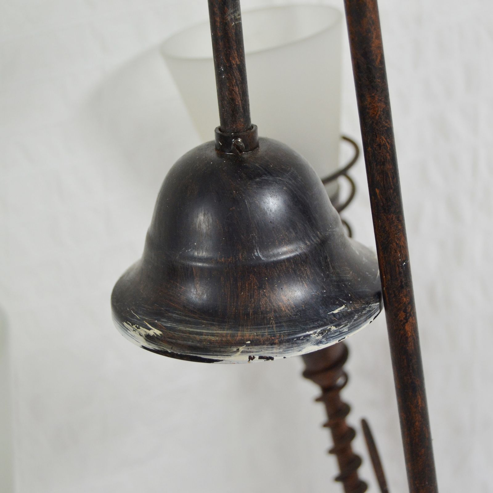 photo furniture Vintage 1990's Ceiling Light, Twisted Metal 3 Arm