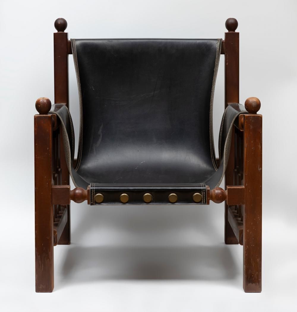 Paco Muñoz Pair Of Armchairs   Price For Both, Not Sold Separately   Wood & Leather