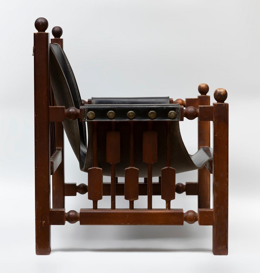 Paco Muñoz Pair Of Armchairs   Price For Both, Not Sold Separately   Wood & Leather photo furniture