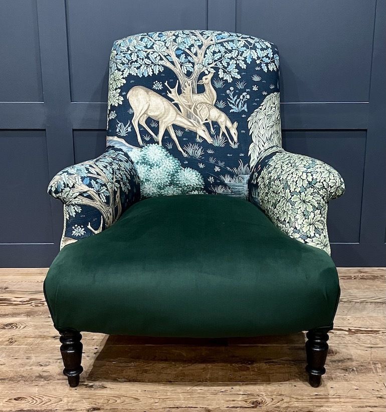 A Rare Antique French Napoleon III Salon Set Comprising Two Armchairs And Footstool photo Furniture