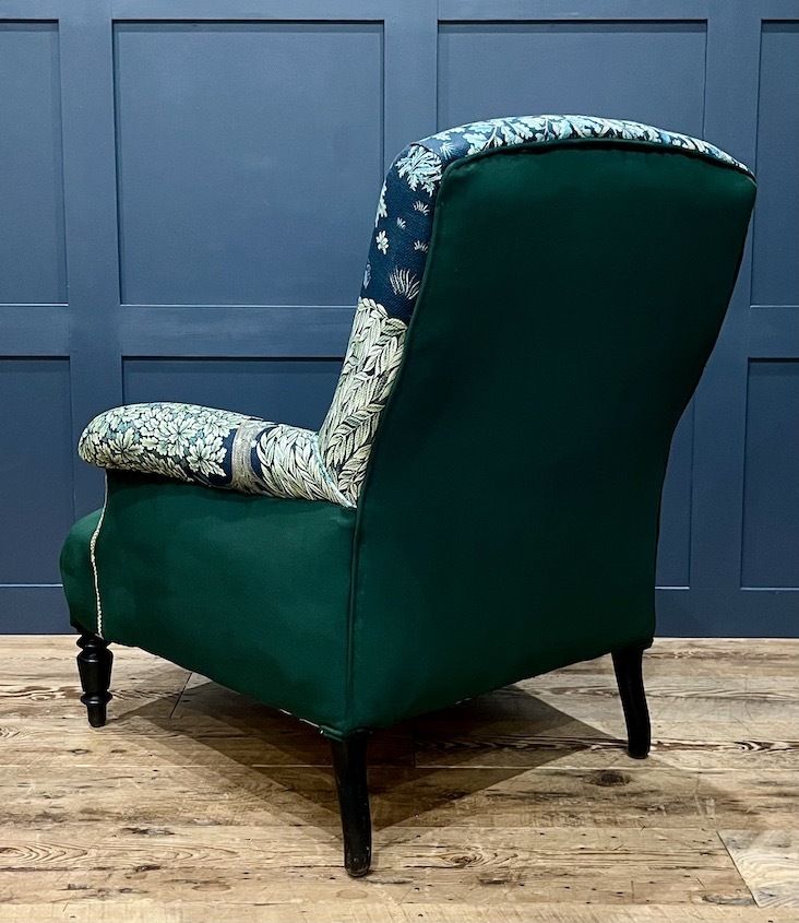 A Rare Antique French Napoleon III Salon Set Comprising Two Armchairs And Footstool photo vinterior