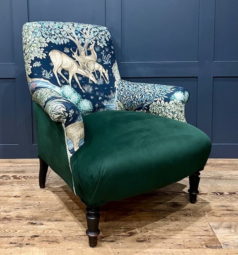 A Rare Antique French Napoleon III Salon Set Comprising Two Armchairs And Footstool photo vintage