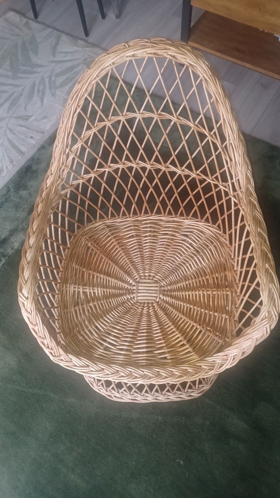 1980's Cane/Rattan Lounge Chair photo 50.0
