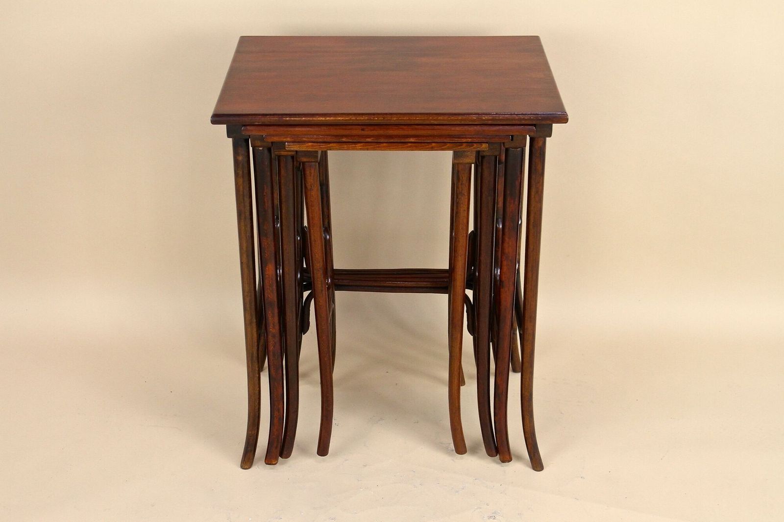 20th Century Art Nouveau Bentwood Nesting Tables By Thonet, Austria Circa 1905 photo 2050.0