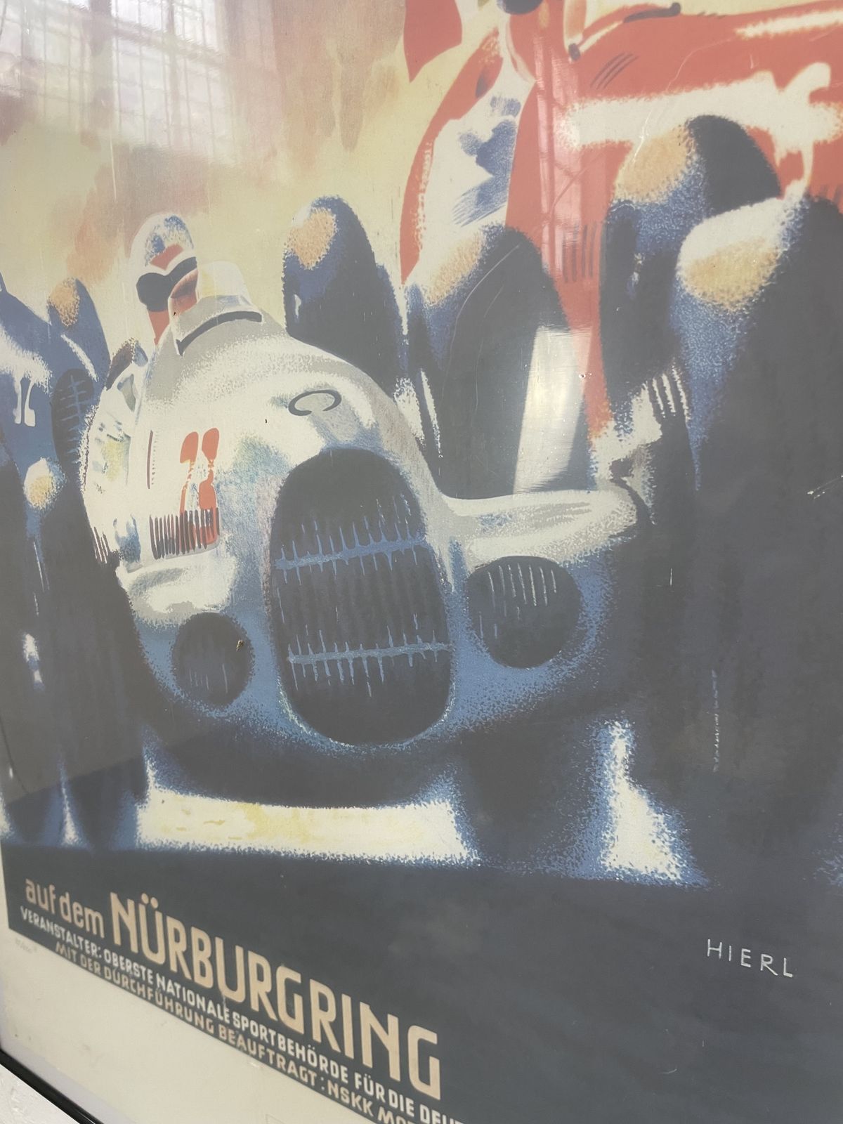 1938 “Grosser Preis Von Deutschland – Nürburgring” Limited Edition Print By Alfred Hierl | No. 95/850 | Produced For Coys Of Kensington photo 120.0