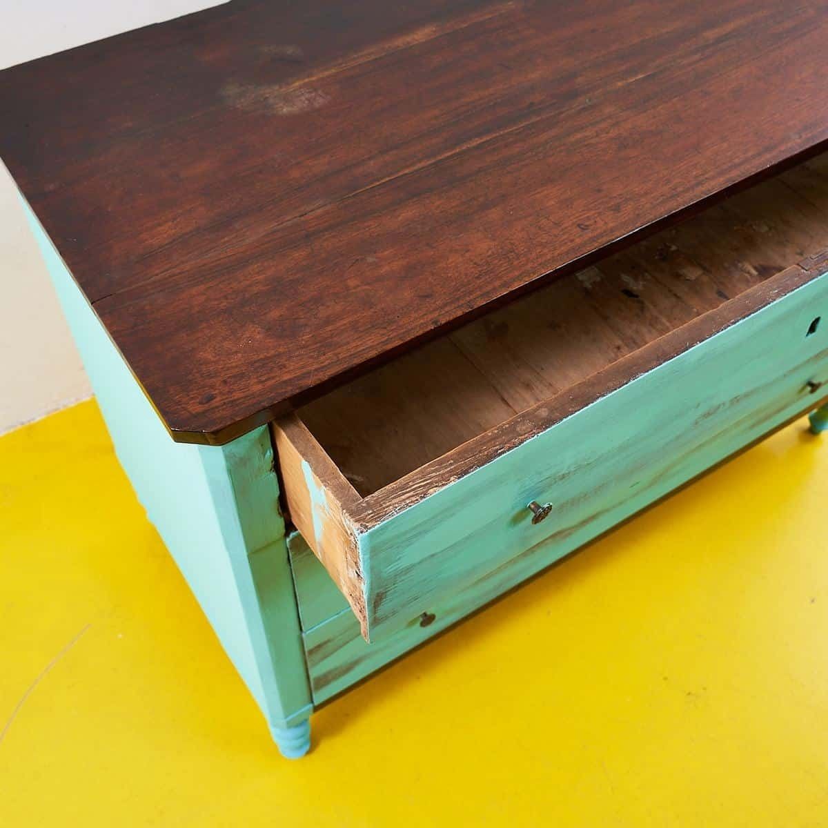 Vintage Mint Green Chest Of Drawers photo buy