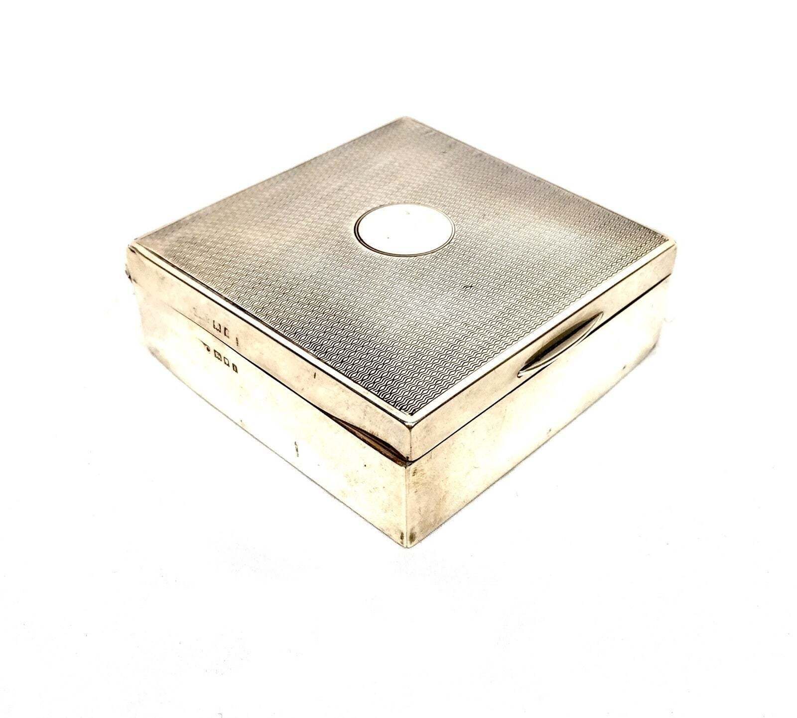 Antique Art Deco Sterling Silver Hallmarked 1924 Ladies Manicure Box / Cigarette photo furniture