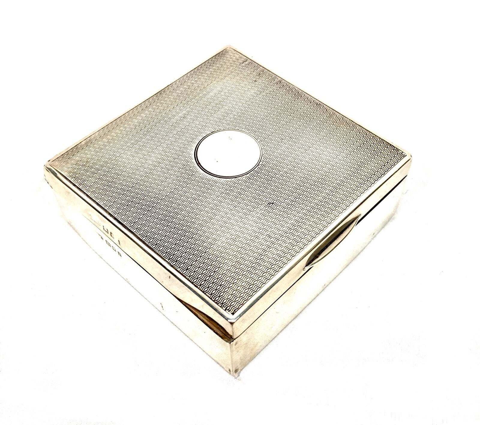 Antique Art Deco Sterling Silver Hallmarked 1924 Ladies Manicure Box / Cigarette photo Home Decor