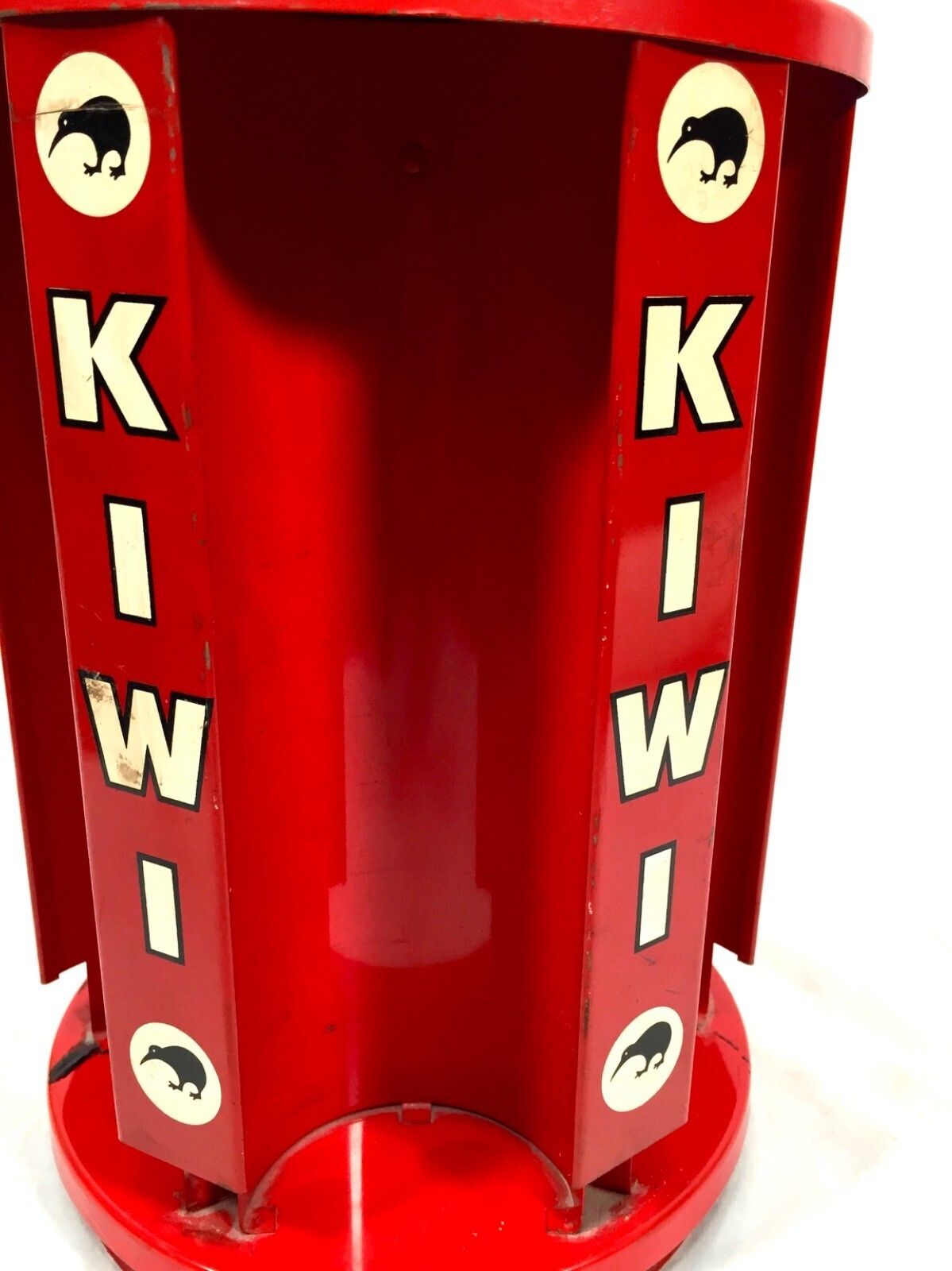 Antique Advertising Mid Century Kiwi Shoe Polish Shop Display Counter Dispenser photo 145.0