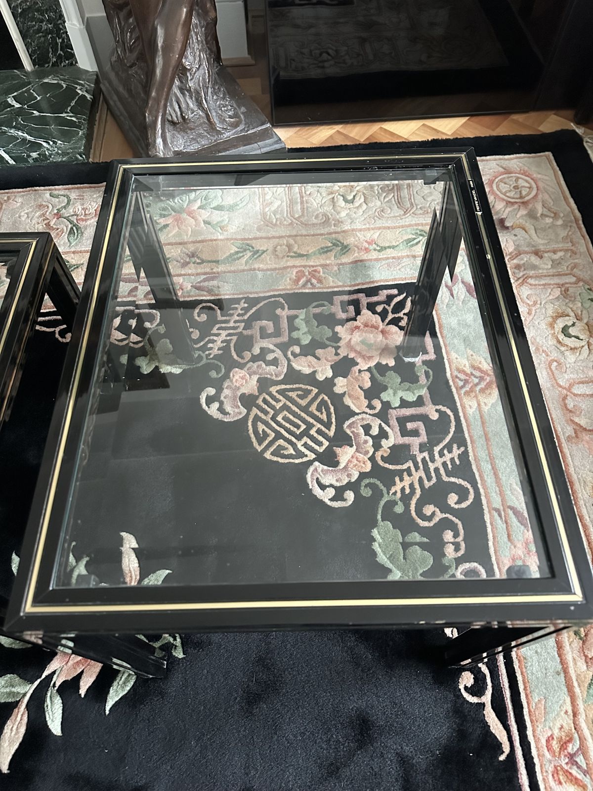 Pierre Vandel Nest Of Three Tables +Matching Coffee Table Rare Together