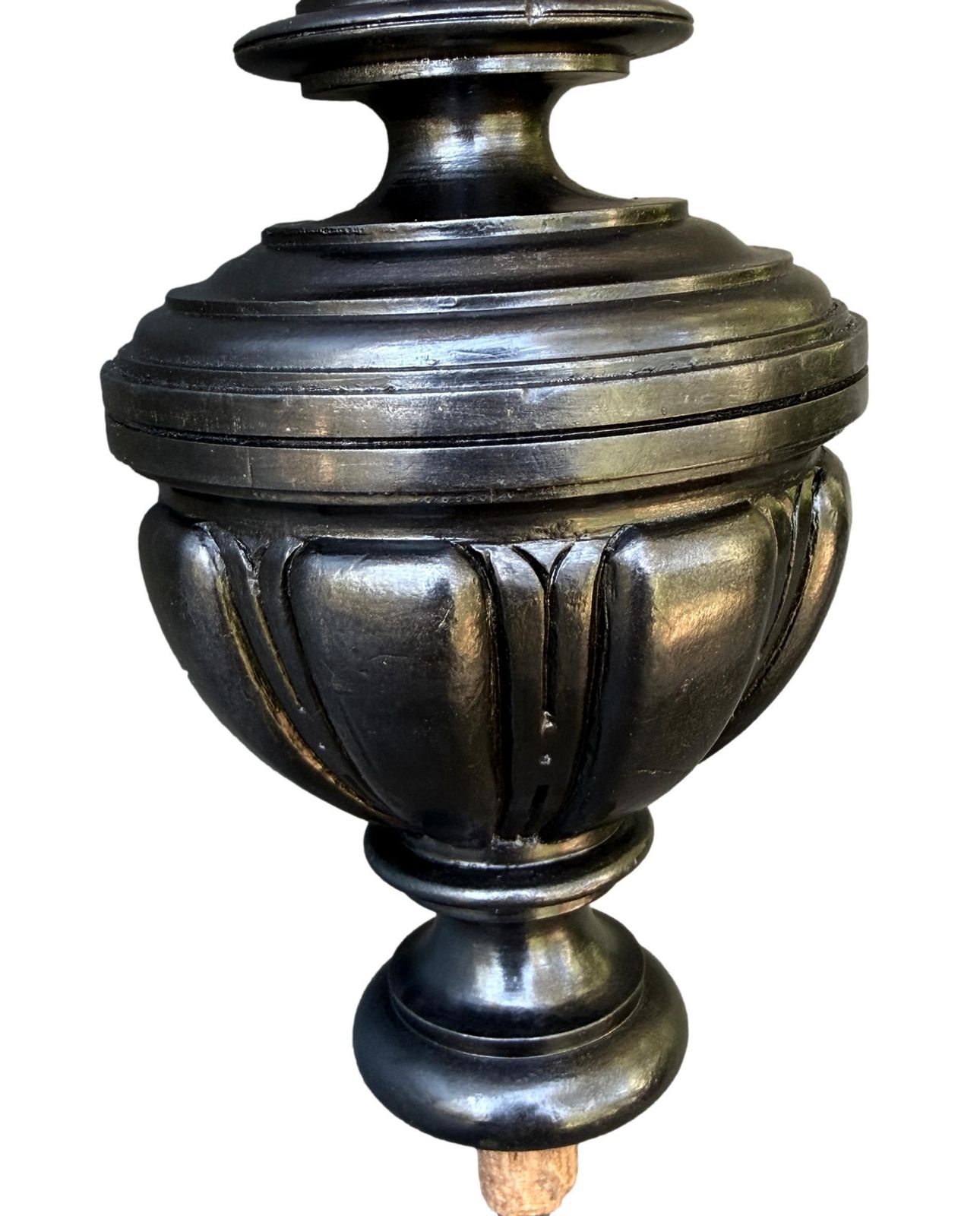 French Antique Architectural Wood Stairwell Finial, Napoleon III photo buy