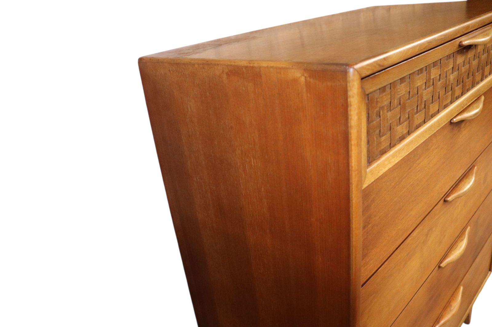 Rare Mid Century Lane ' Perception ' Large Teak Chest Of Drawers photo buy