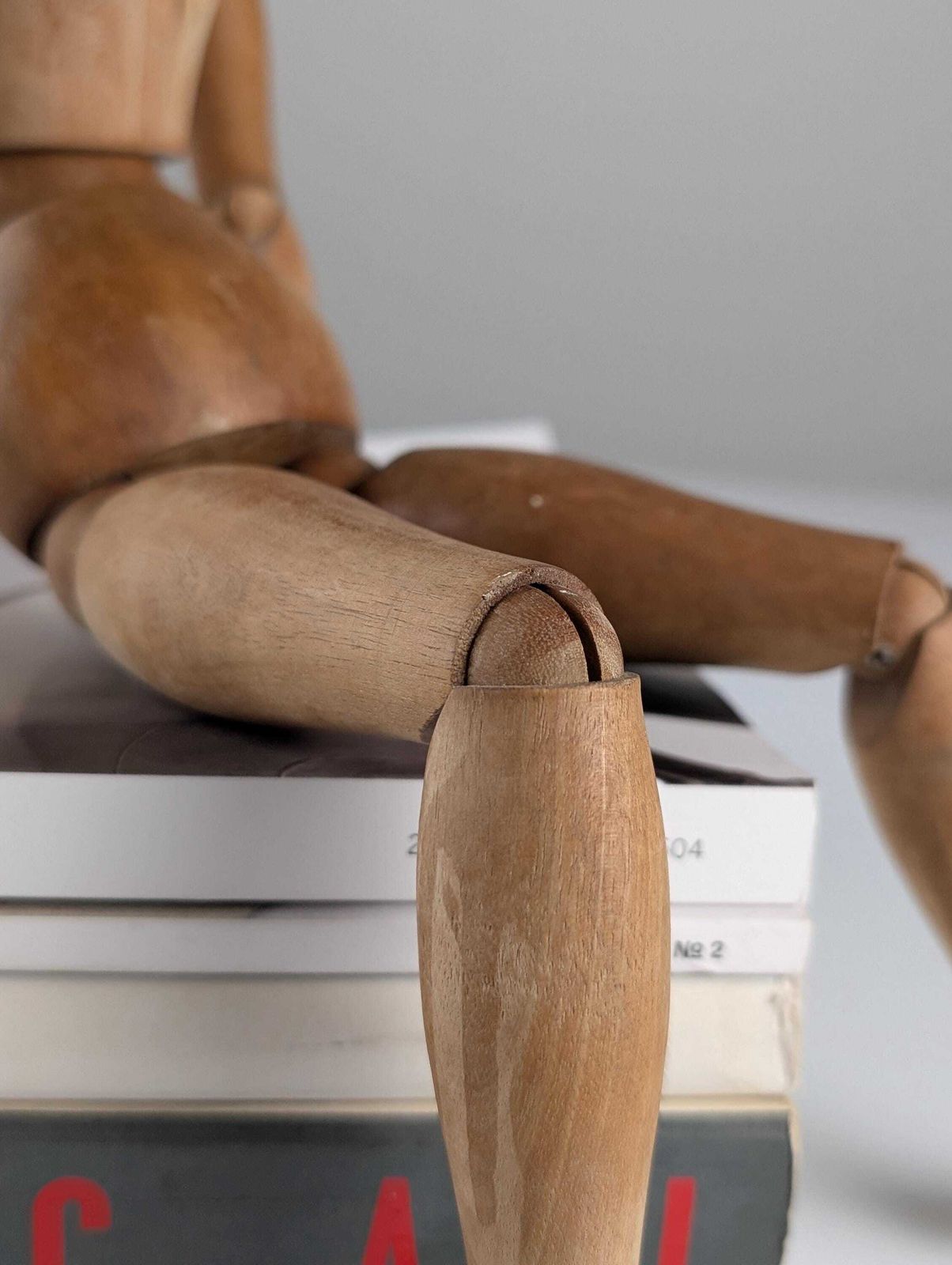 Maniquí De Artista Articulado De Madera Mid Century photo buy