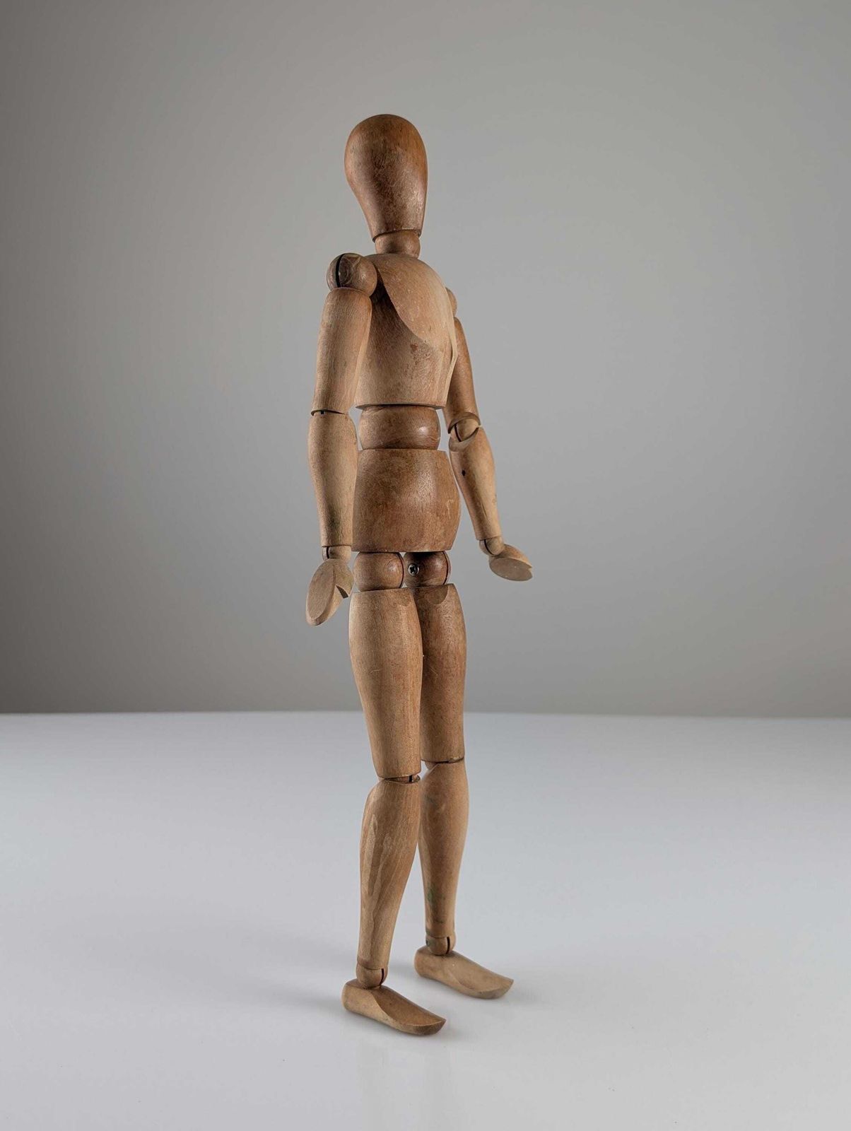 Art Maniquí De Artista Articulado De Madera Mid Century photo