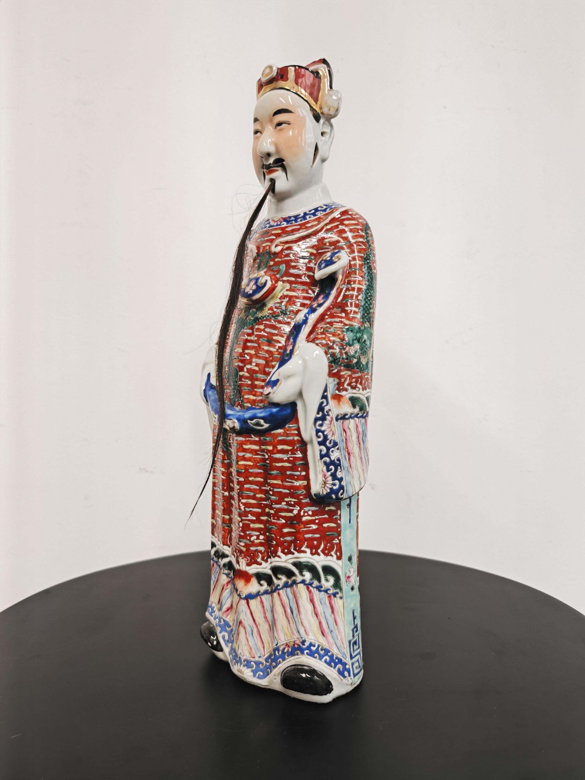 Antique Famille Rose Porcelain Immortal Figurine Sculpture, 19th Century photo 2000.0