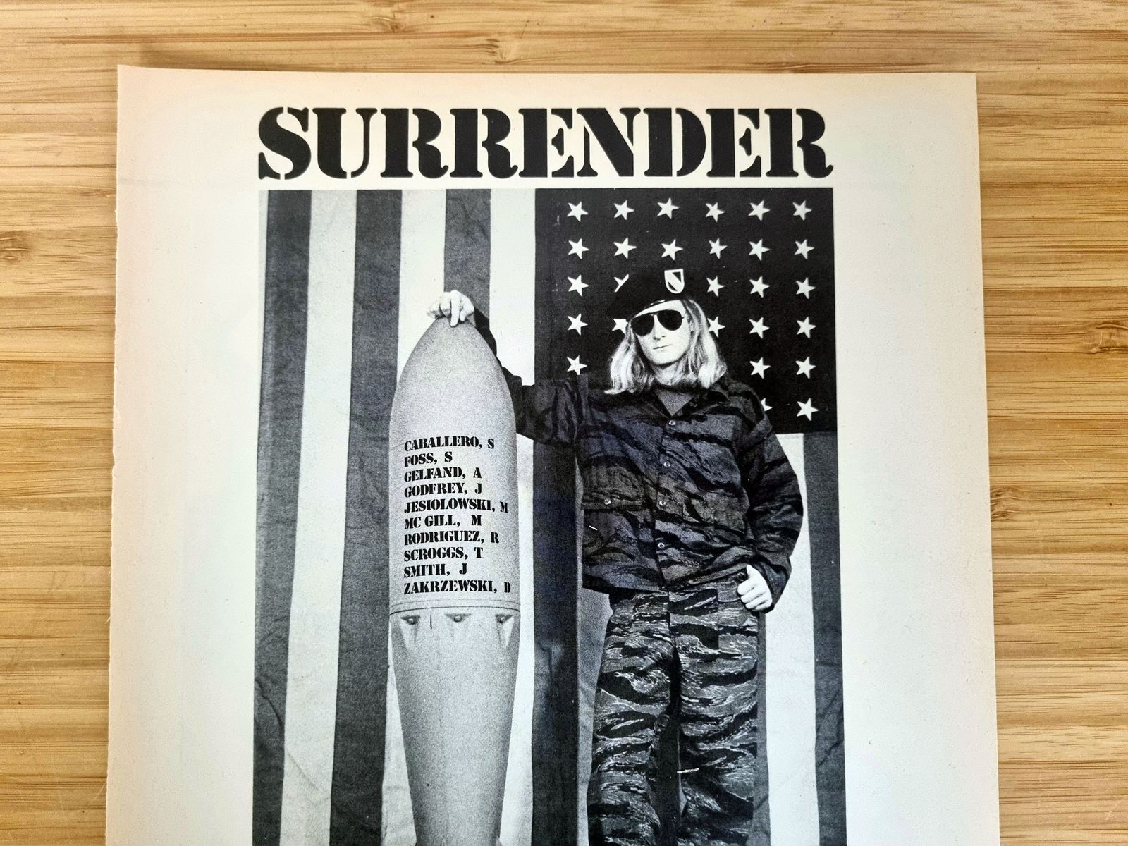 Skate Shop Art, Powell Peralta Bones Brigade 1980s Ad, Surrender Poster photo for sale