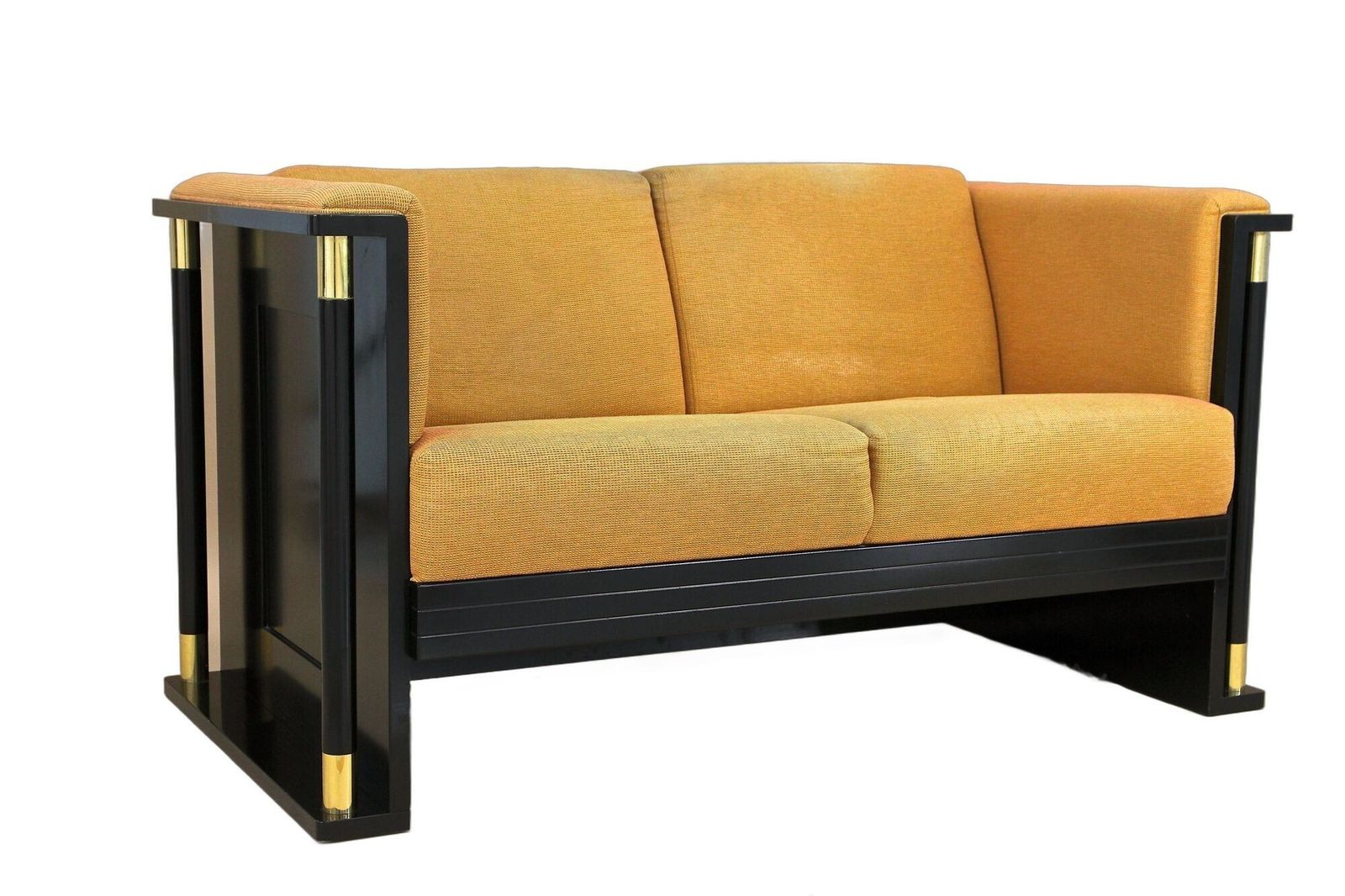 20th Century Art Nouveau Two Seat Sofa, School Of J. Hoffmann, At Ca. 1910