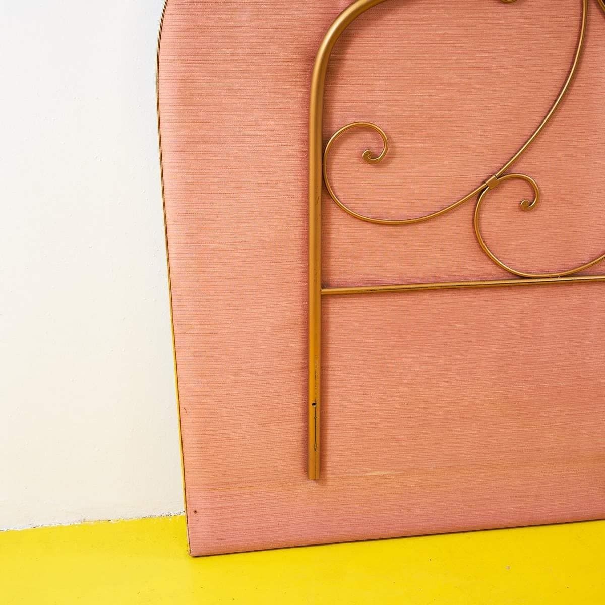 Elegant Wooden And Metal Headboard photo for sale