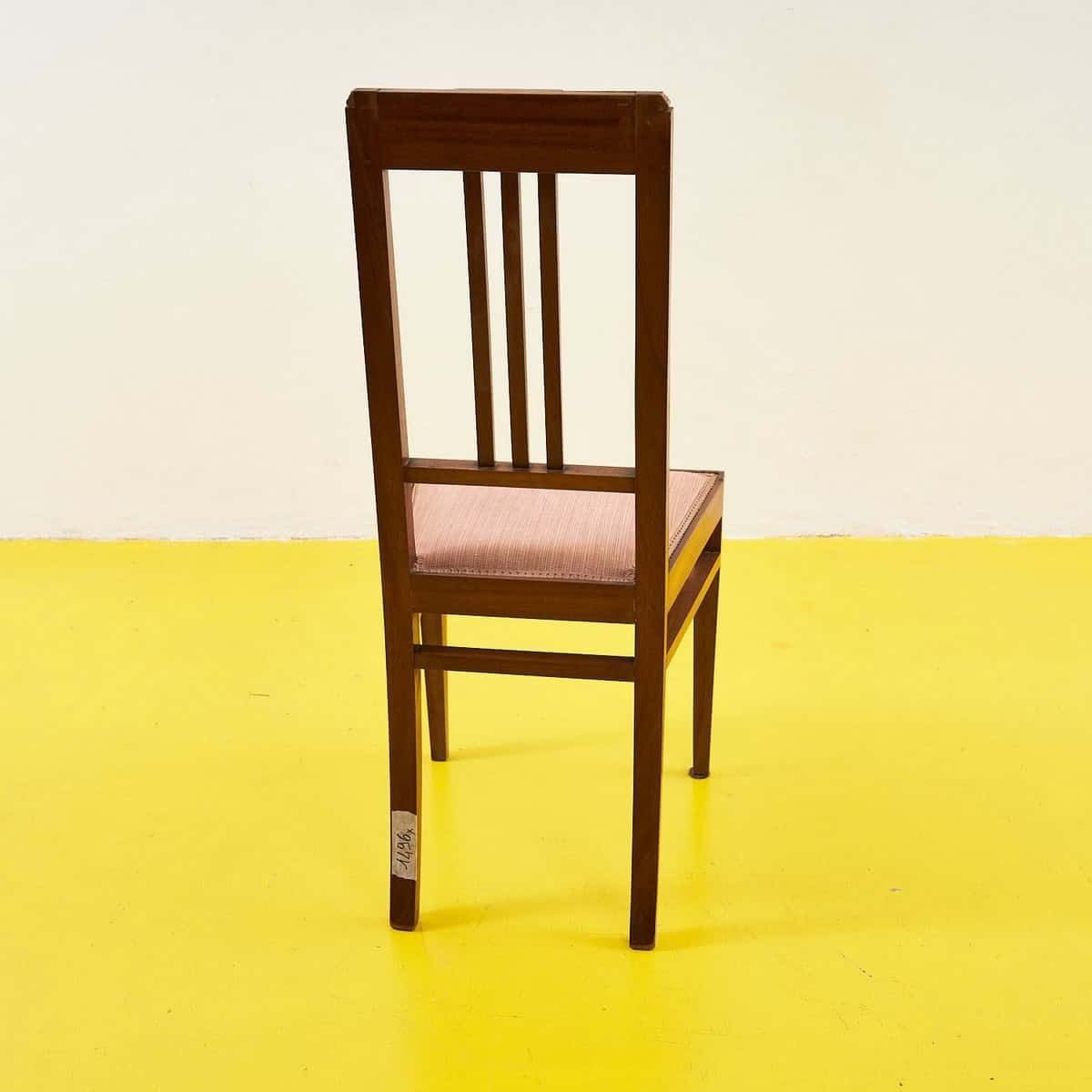 Vintage Wooden Chair With Pink Upholstery photo buy