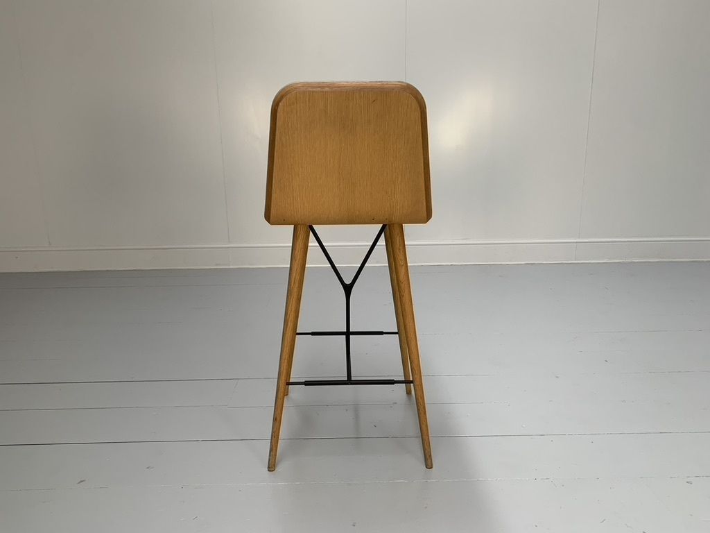 Furniture Fredericia “Spine” Counter Bar Stools Set Of 5 In Brown Leather photo