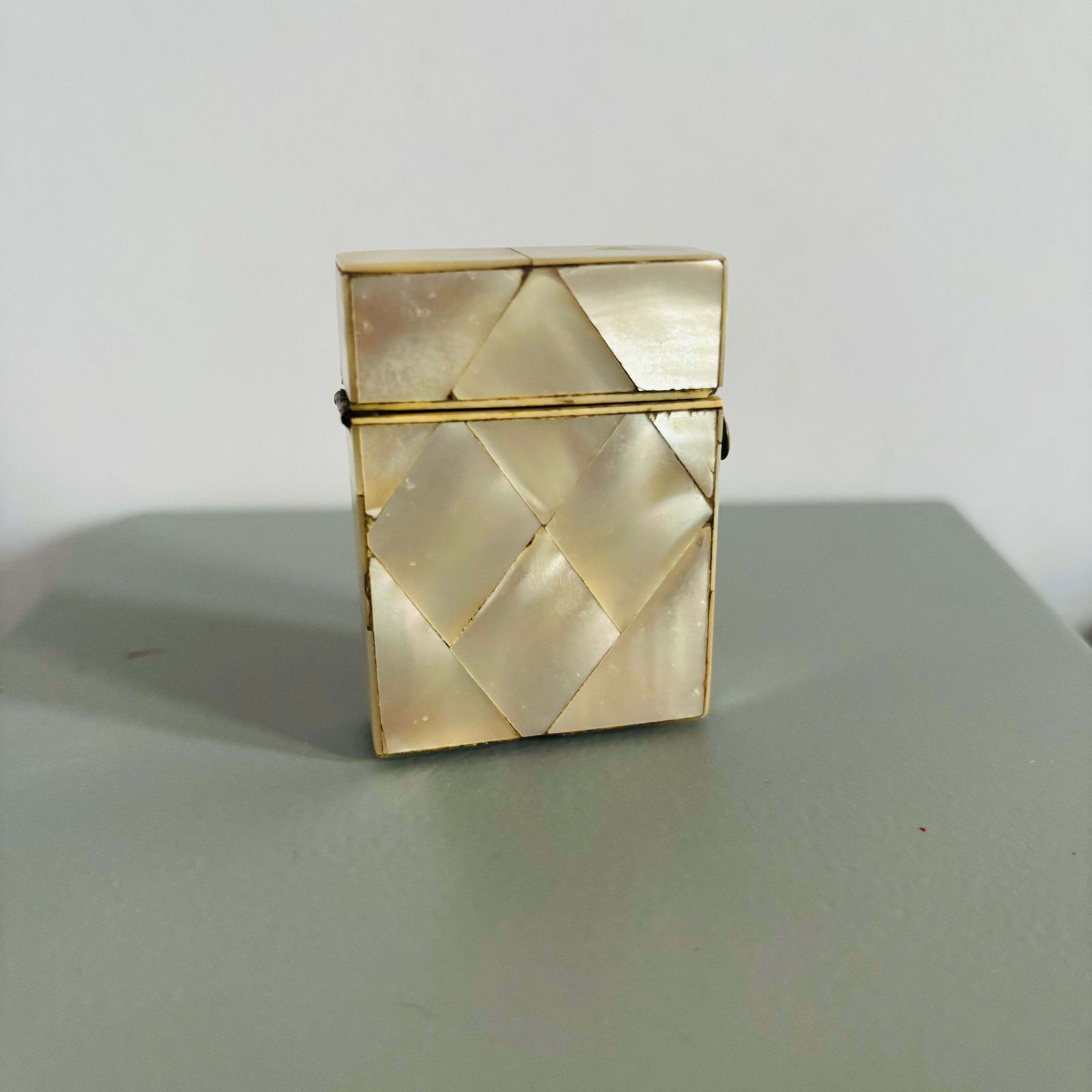 Rare Victorian Mother Of Pearl Vesta Match Safe