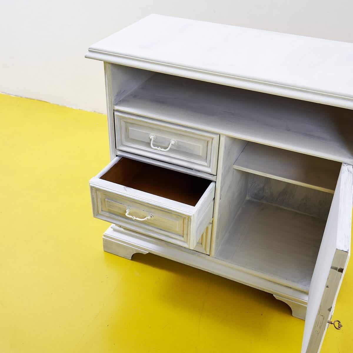 Small White Wooden Sideboard, 2010s photo 175.0