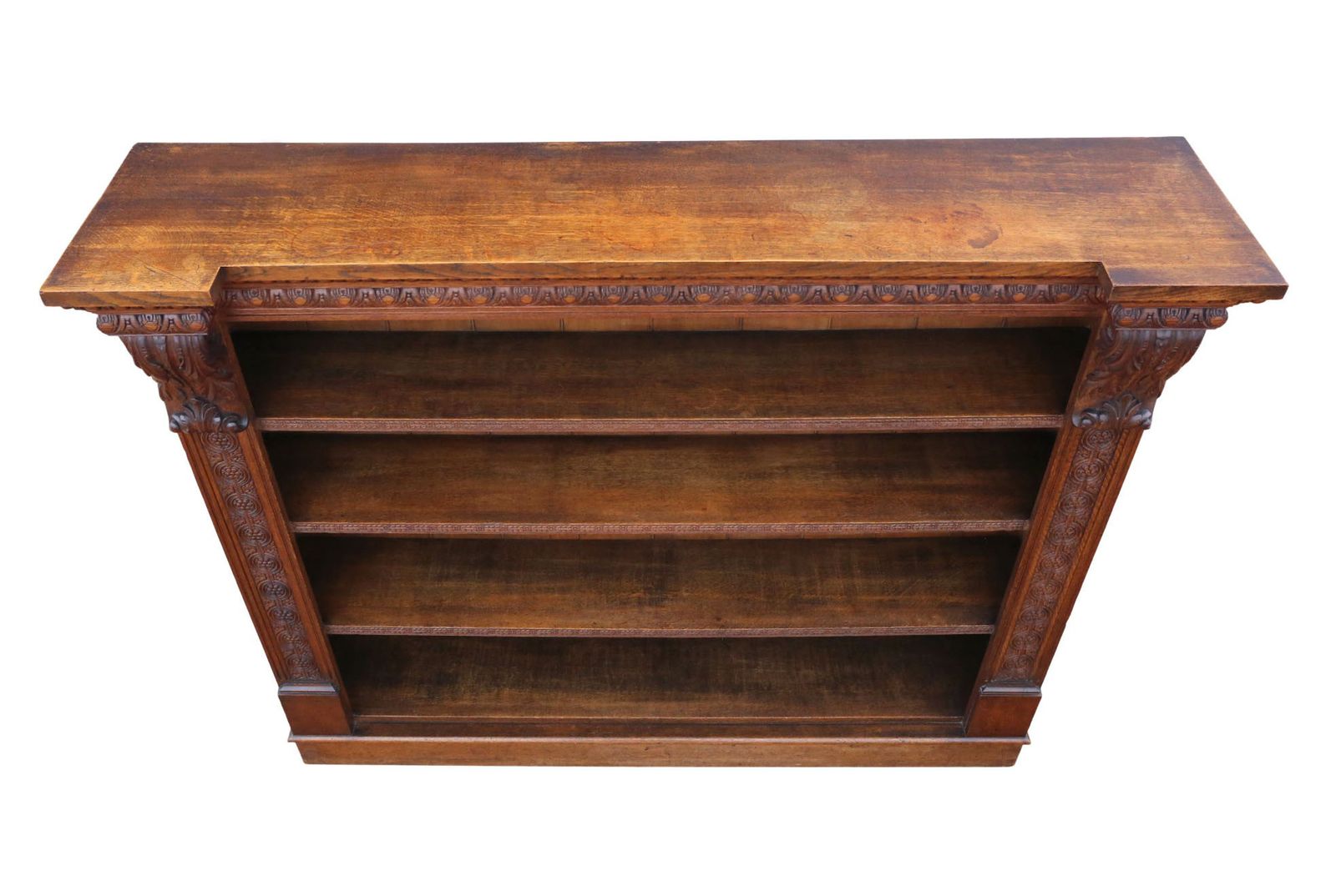 Antique 19th Century Large Carved Oak Bookcase – Fine Quality, Country House Style photo 2995.0