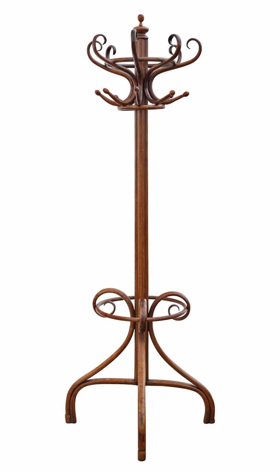 Antique Quality Bentwood Hall Stand For Hats, Coats, Sticks, And Umbrellas