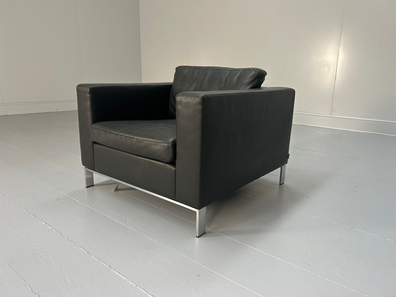Walter Knoll “Foster 503.10” Armchair In Black Leather