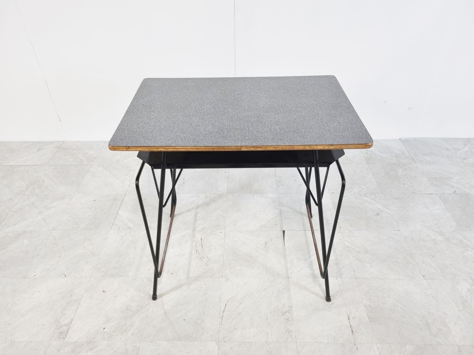 Vintage Desk By Willy Van Der Meeren For Tubax, 1950s photo furniture