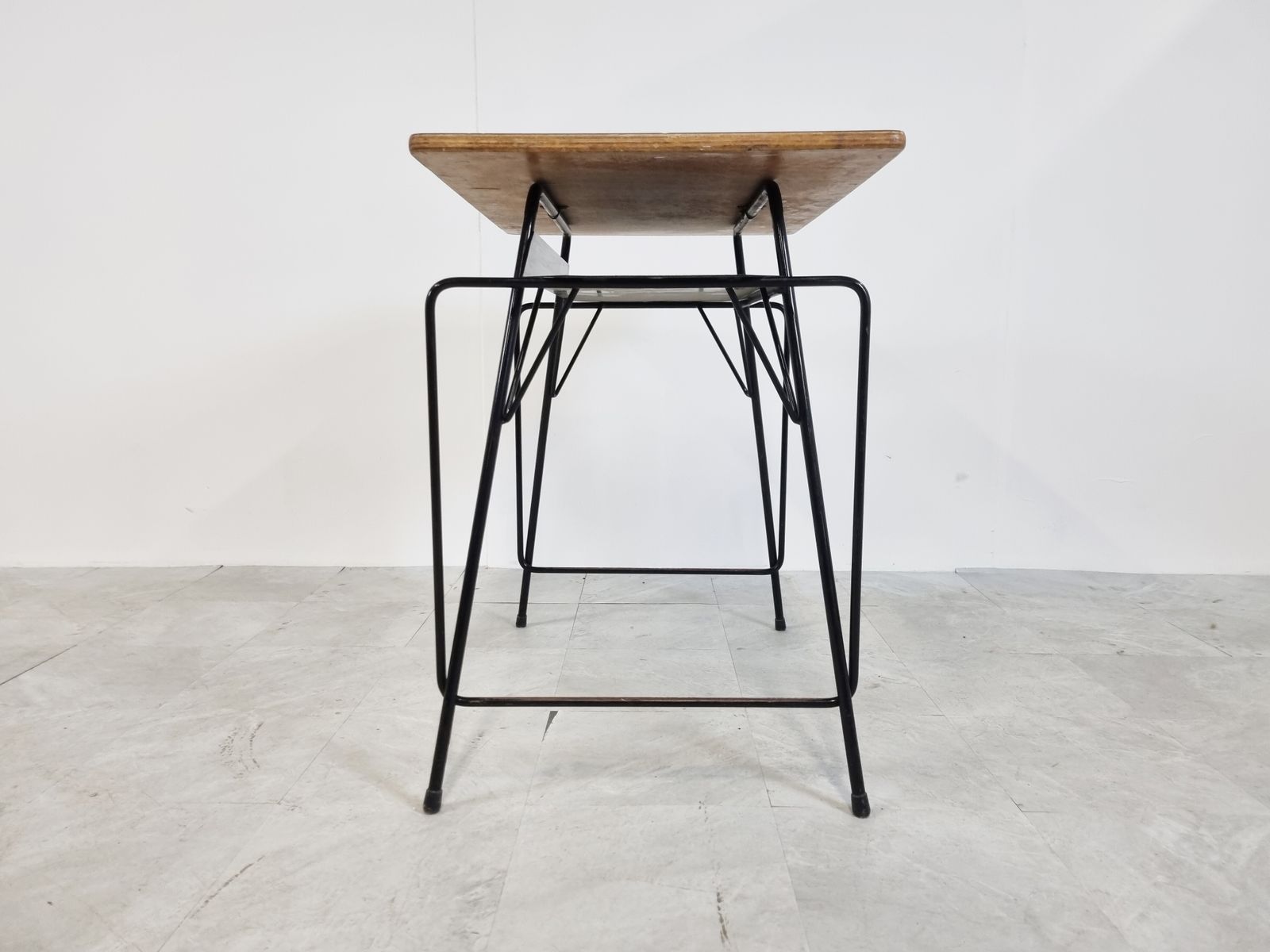 Vintage Desk By Willy Van Der Meeren For Tubax, 1950s photo vinterior