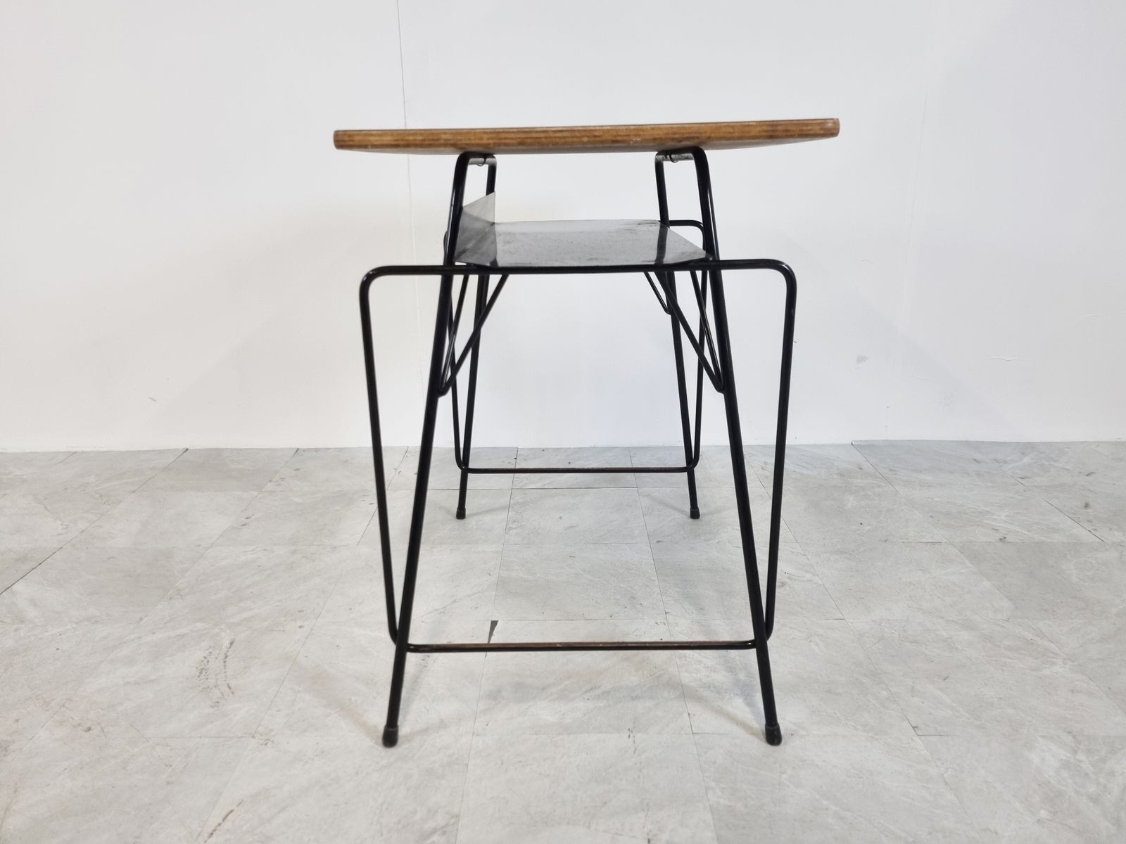 Vintage Desk By Willy Van Der Meeren For Tubax, 1950s photo vintage