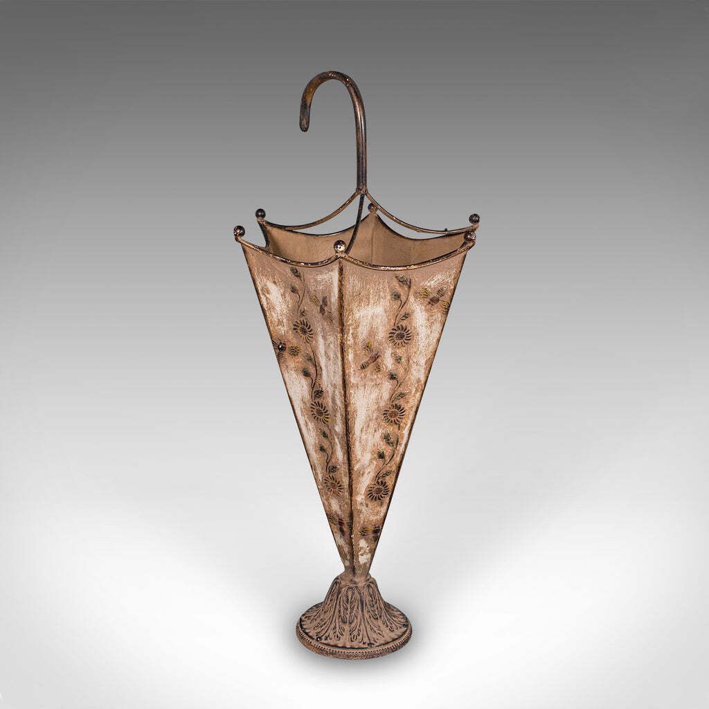Vintage Umbrella Stand, English, Art Nouveau Revival, Entrance Hall Drip Tray