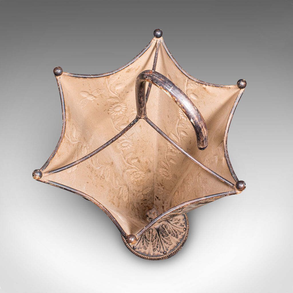 Vintage Umbrella Stand, English, Art Nouveau Revival, Entrance Hall Drip Tray photo buy