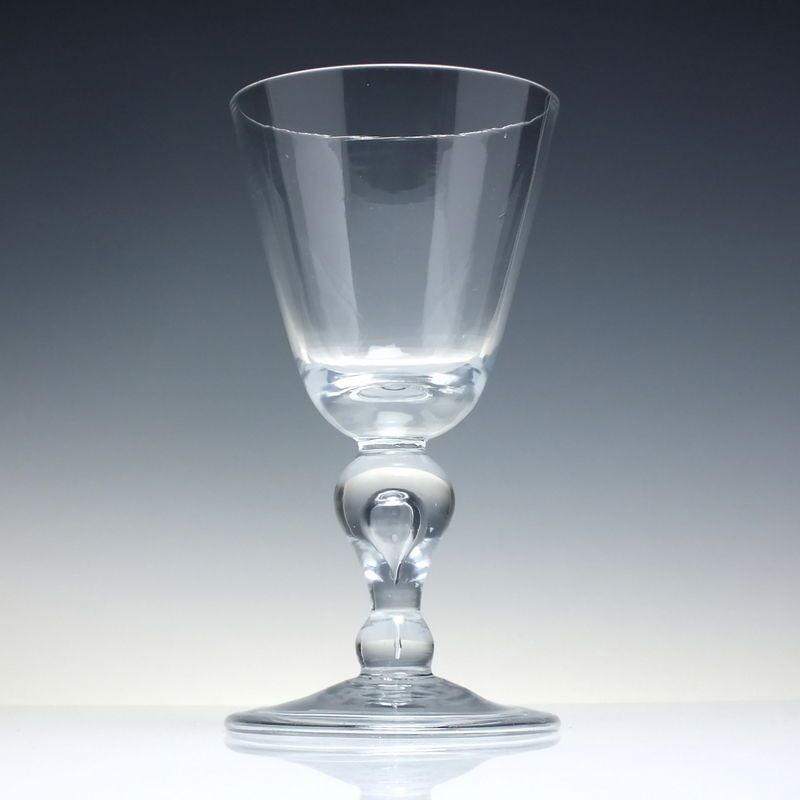 Large Queen Anne Baluster Wine Glass Goblet C1710 photo furniture