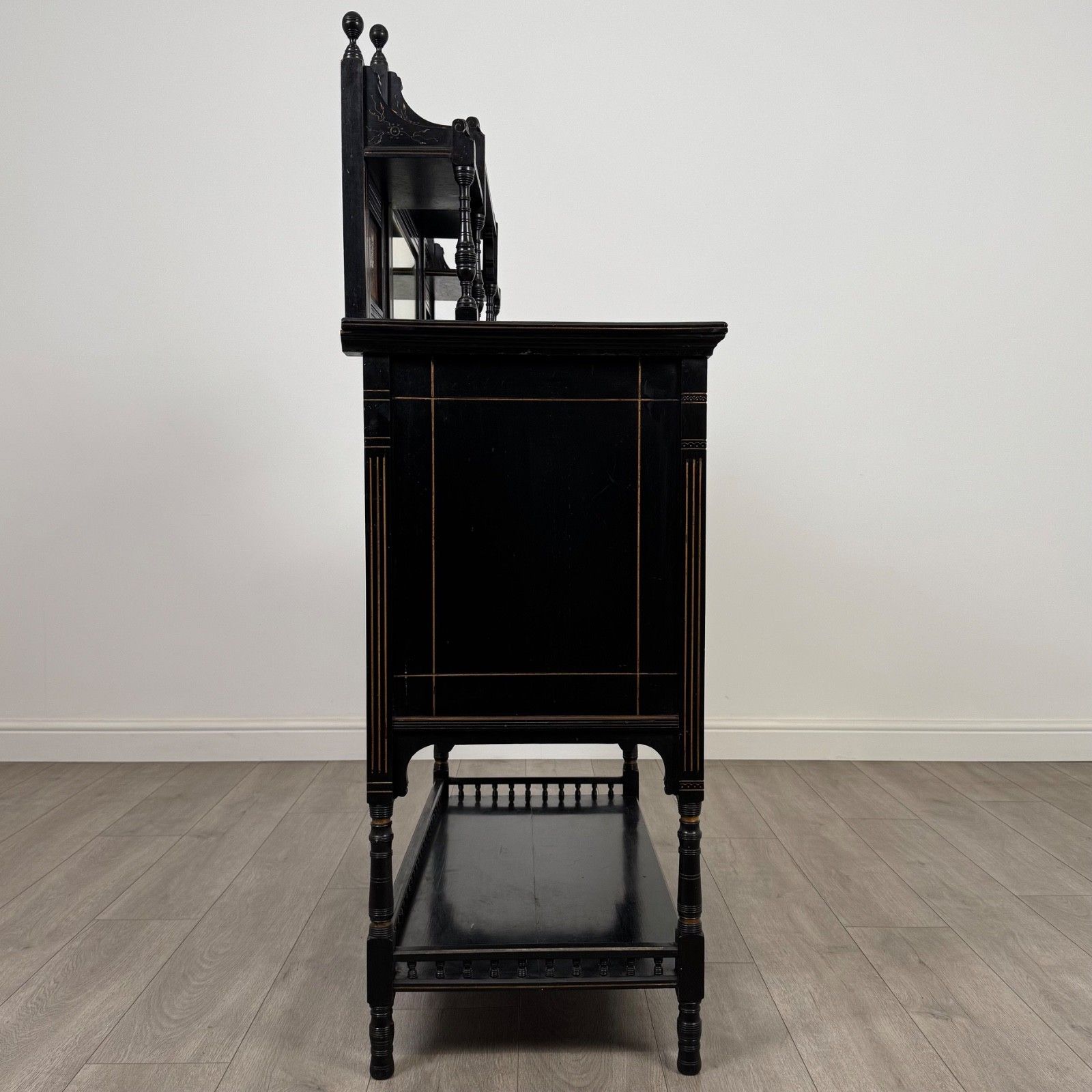 Antique 19th Century Ebonised Aesthetic Movement Cabinet photo vintage