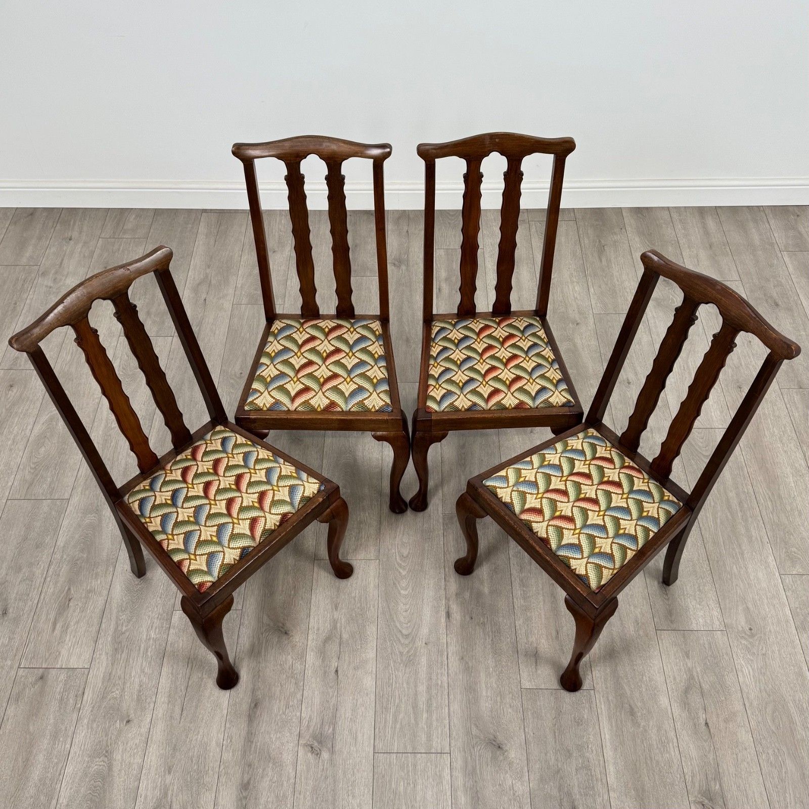 Antique 20th Century Set Of 4 Mahogany Dining Chairs photo buy