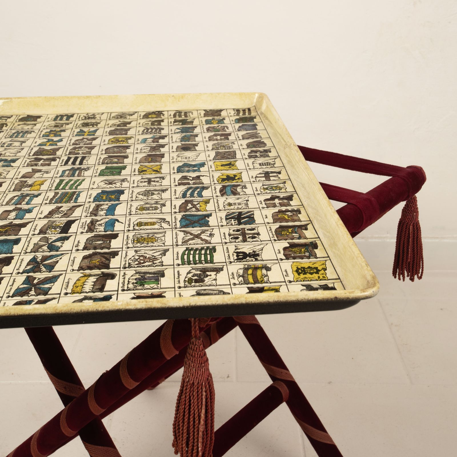 Heraldic Tray Table By Piero Fornasetti 1950 photo buy