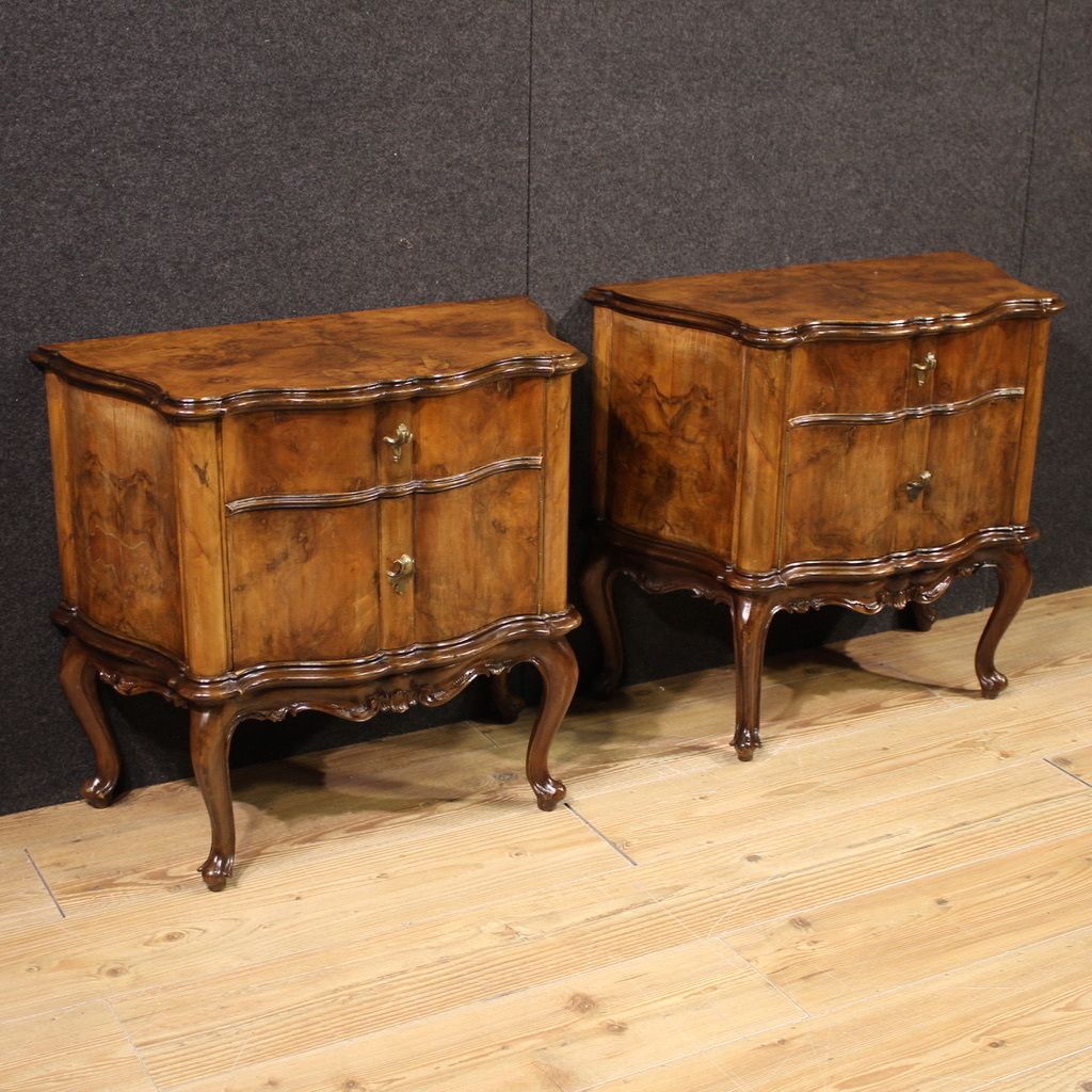 Pair Of 20th Century Venetian Bedside Tables