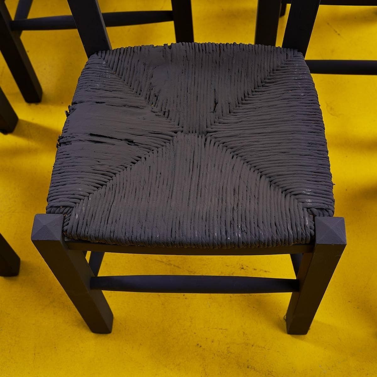 Elegant 9 Piece Black Wooden Chairs photo for sale