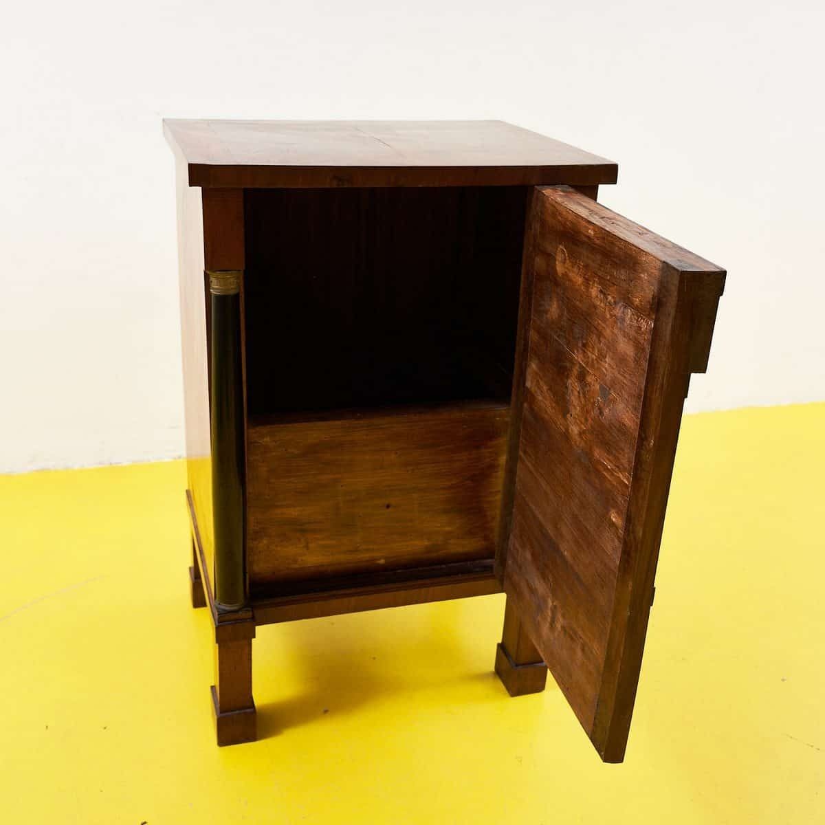 Antique Empire Bedside Table, 1800s photo for sale